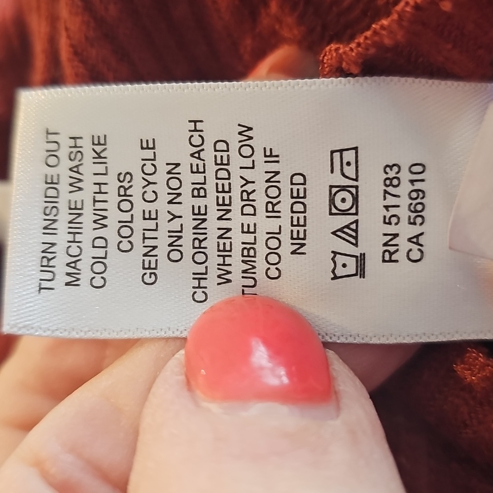 Maurices Ruffle Trim Tank Top - Rust Color - Picture 7 of 7